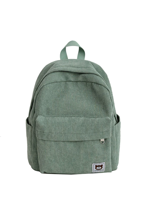 Unisex Rygsæk Corduroy Stilfuld og Praktisk 3