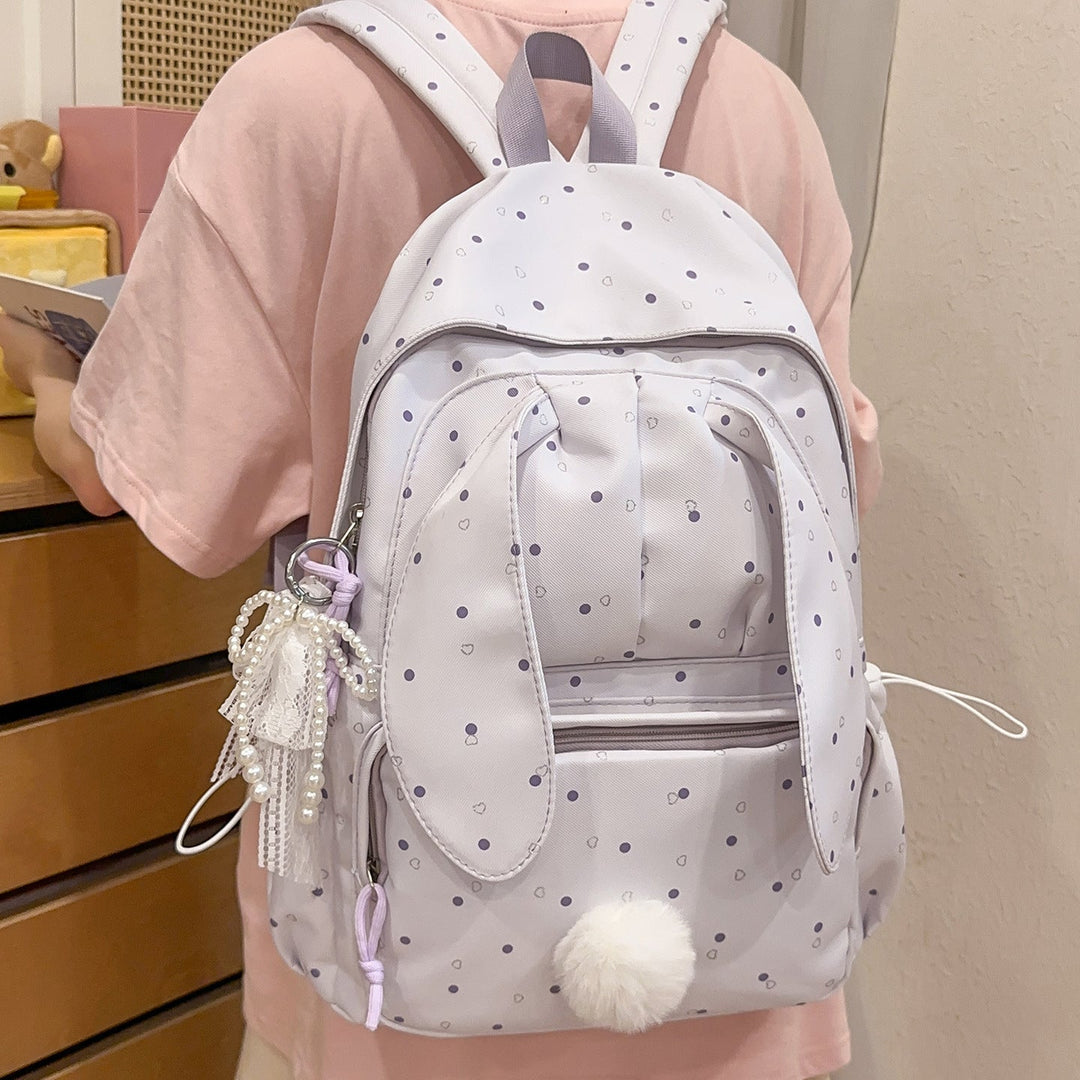Unisex Rygsæk med Kaninmotiv og Praktisk Design 4