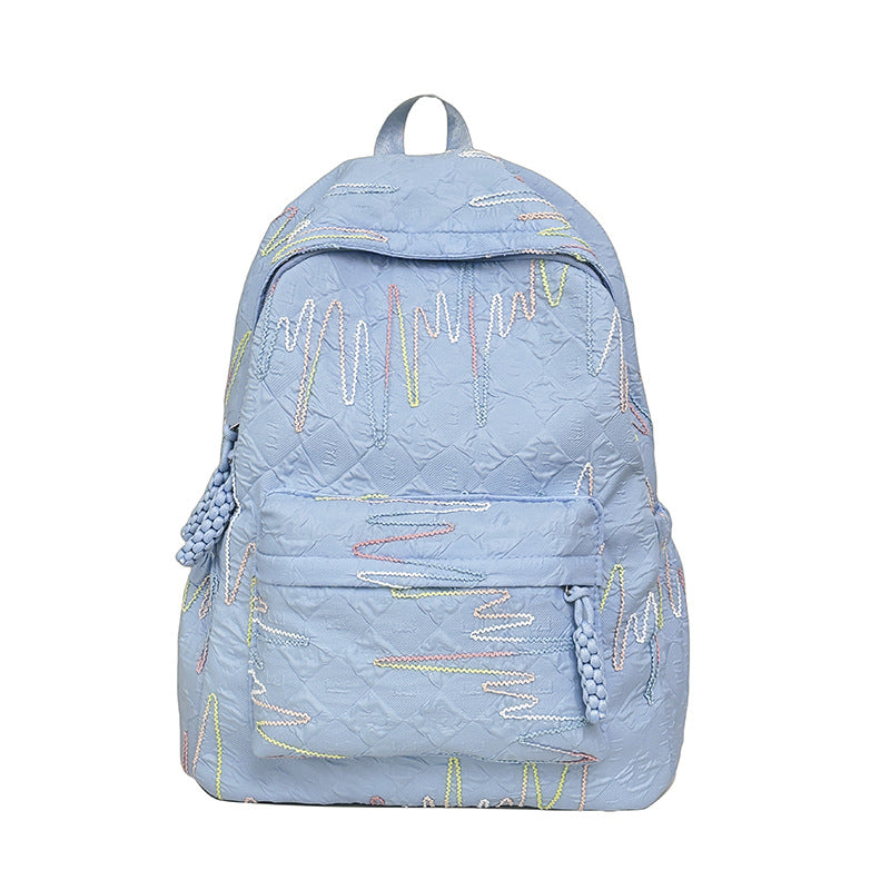 Unisex Rygsæk med Kunstnerisk Mønster og Funktionelt Design 5