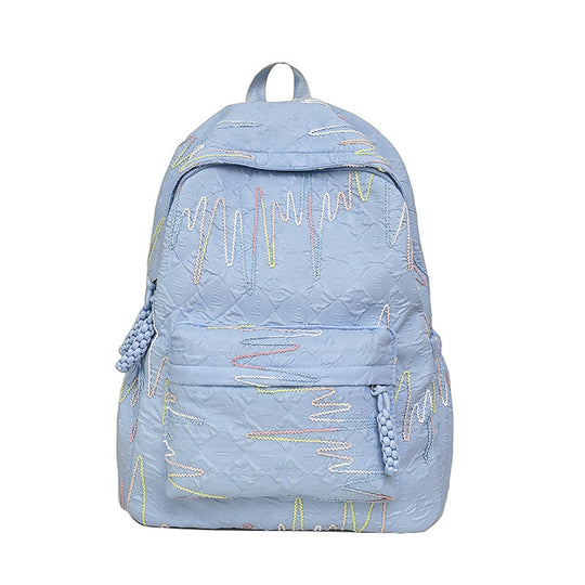 Unisex Rygsæk med Kunstnerisk Mønster og Funktionelt Design 5