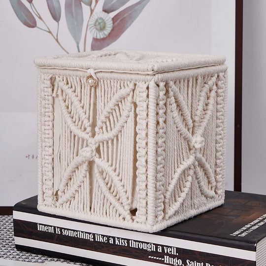 Unisex Servietæskebetræk Macramé Stilfuldt Design 1