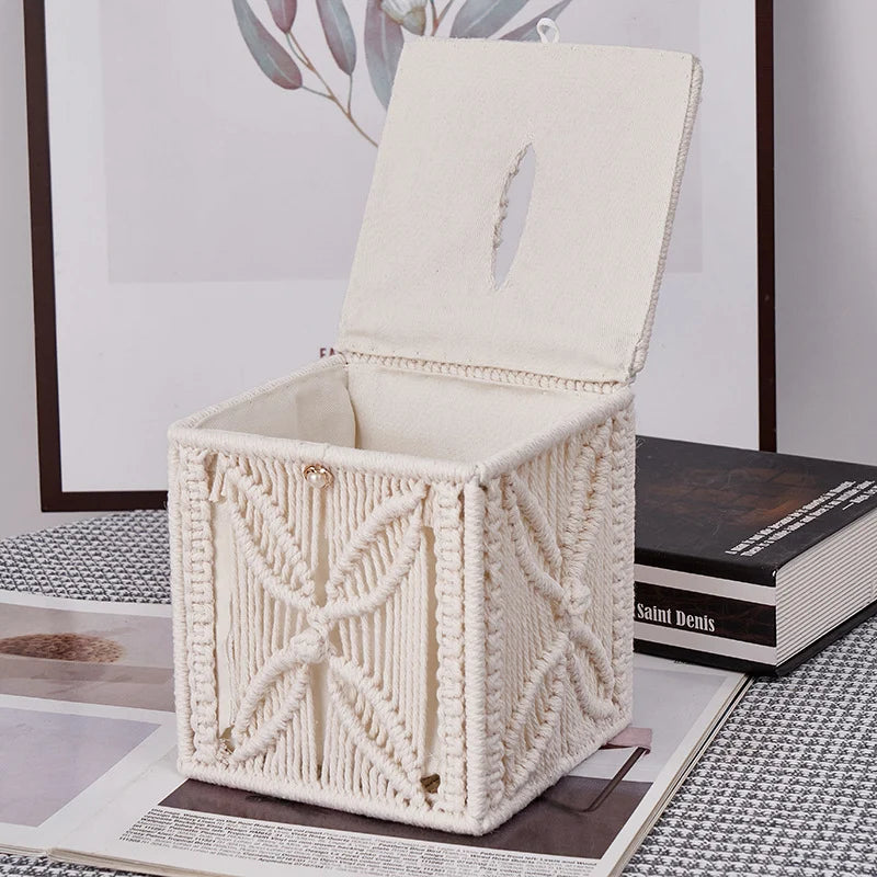 Unisex Servietæskebetræk Macramé Stilfuldt Design 2