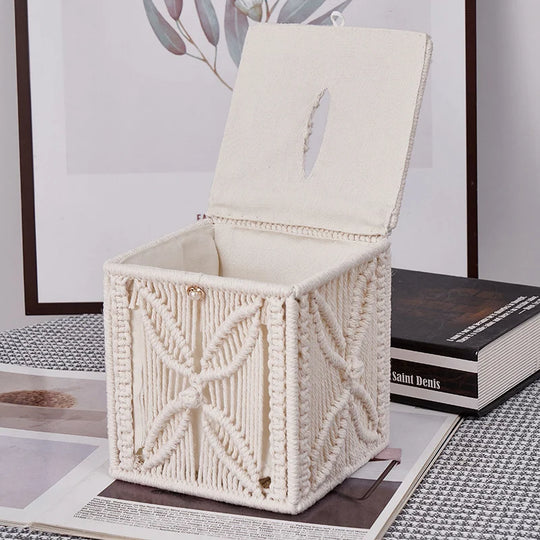 Unisex Servietæskebetræk Macramé Stilfuldt Design 2