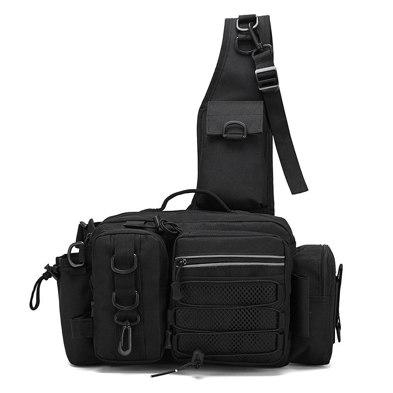 Unisex Sling Bag Multi-Pocket Funktionel Design 3
