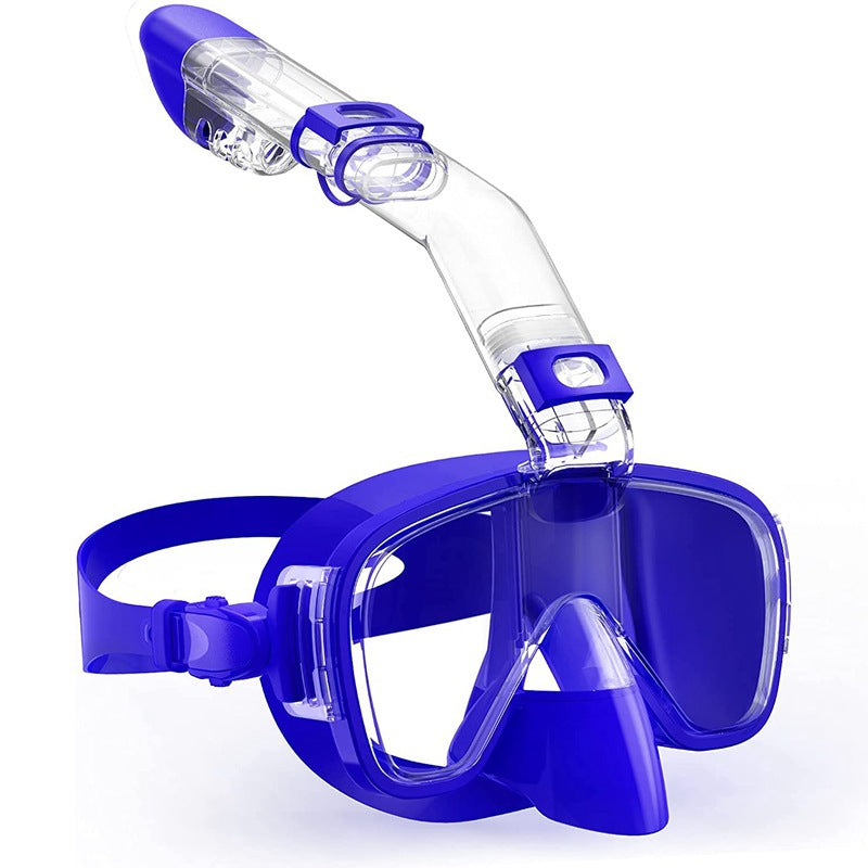 Unisex Snorkelmaske med Integreret Svømmebriller Komfortabel Pasform 0