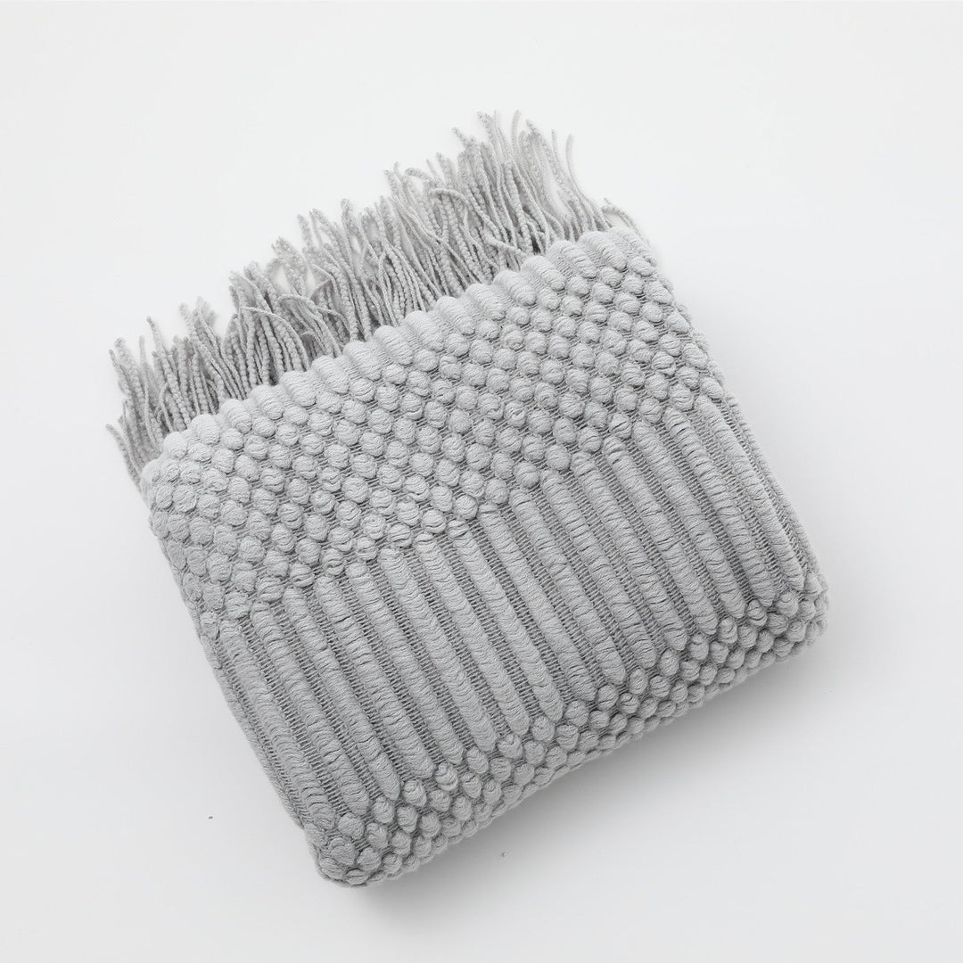 Unisex Tekstureret Striktørklæde Moderne Design 15