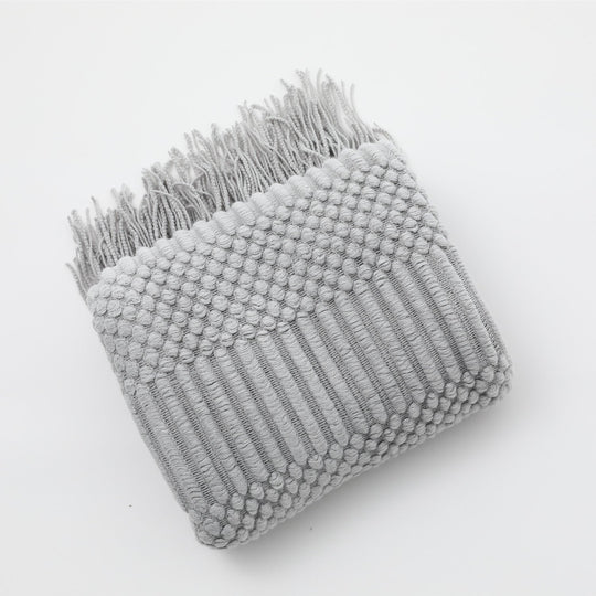 Unisex Tekstureret Striktørklæde Moderne Design 15