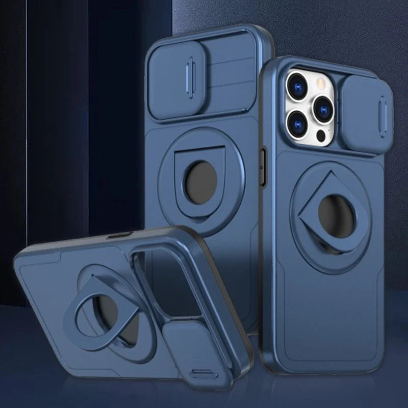 Unisex Telefoncover med Integreret Stativ og Magnetisk Funktion 8