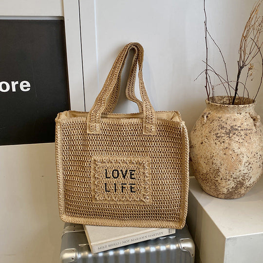 Unisex Tote Taske Miljøvenlig Vævet Design 0