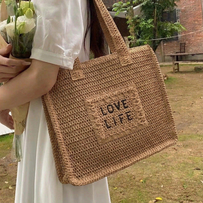 Unisex Tote Taske Miljøvenlig Vævet Design 4