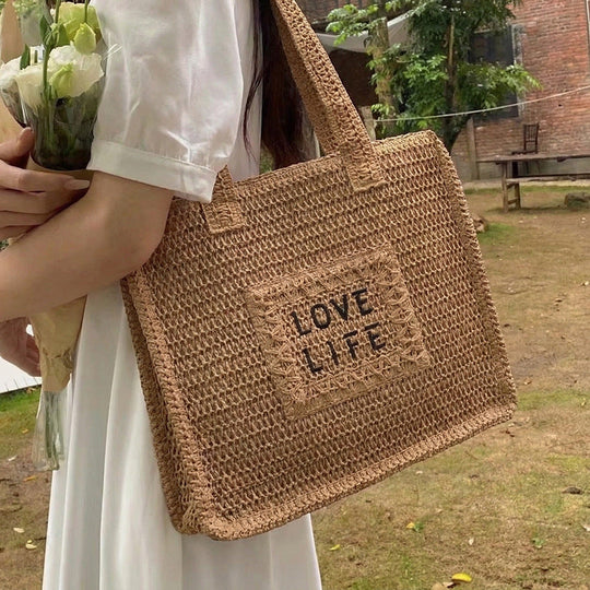 Unisex Tote Taske Miljøvenlig Vævet Design 4