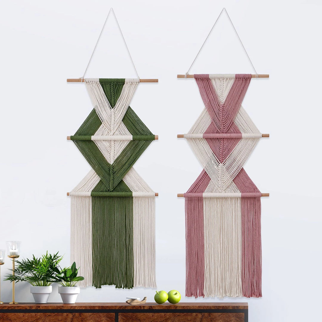 Unisex Vægophæng Makramé Design Boheme Stil 3