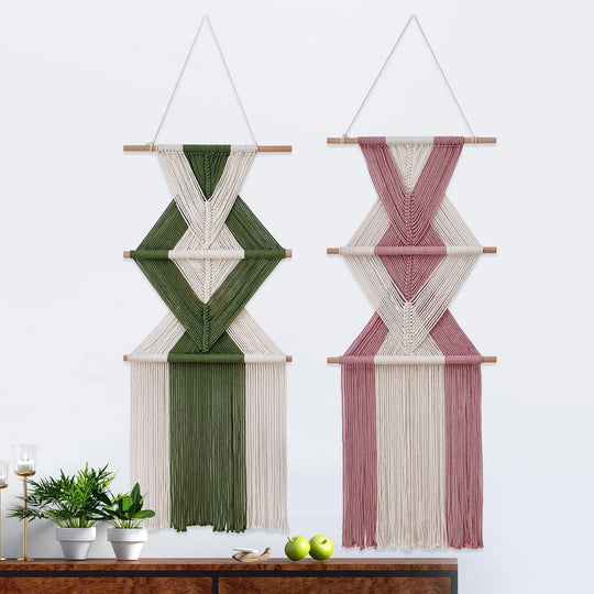 Unisex Vægophæng Makramé Design Boheme Stil 3