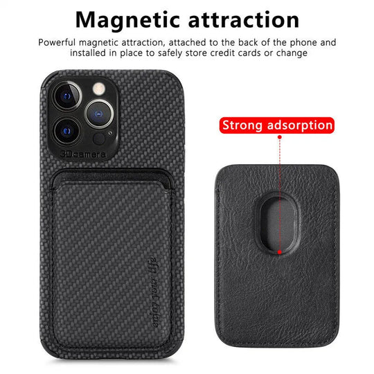 Unisex iPhone Cover med Integreret Wallet Design 2