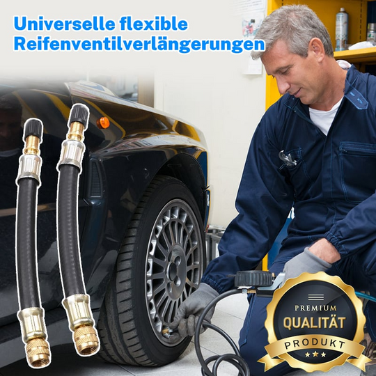 Universal Dækventilforlængere Til Biler Og Cykler - Fleksibel Vinklet Design 1