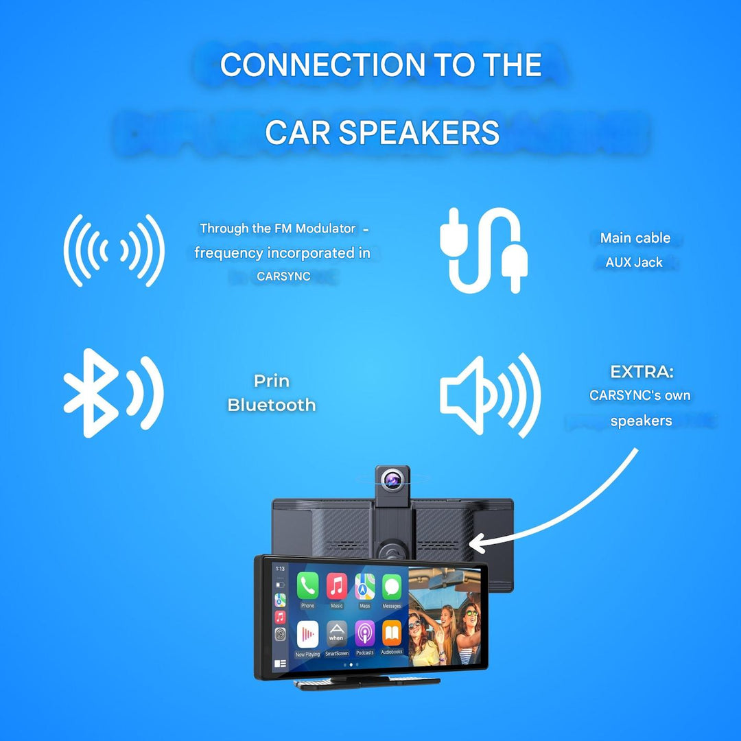 Universal Trådløs CarPlay og Android Auto Display 4