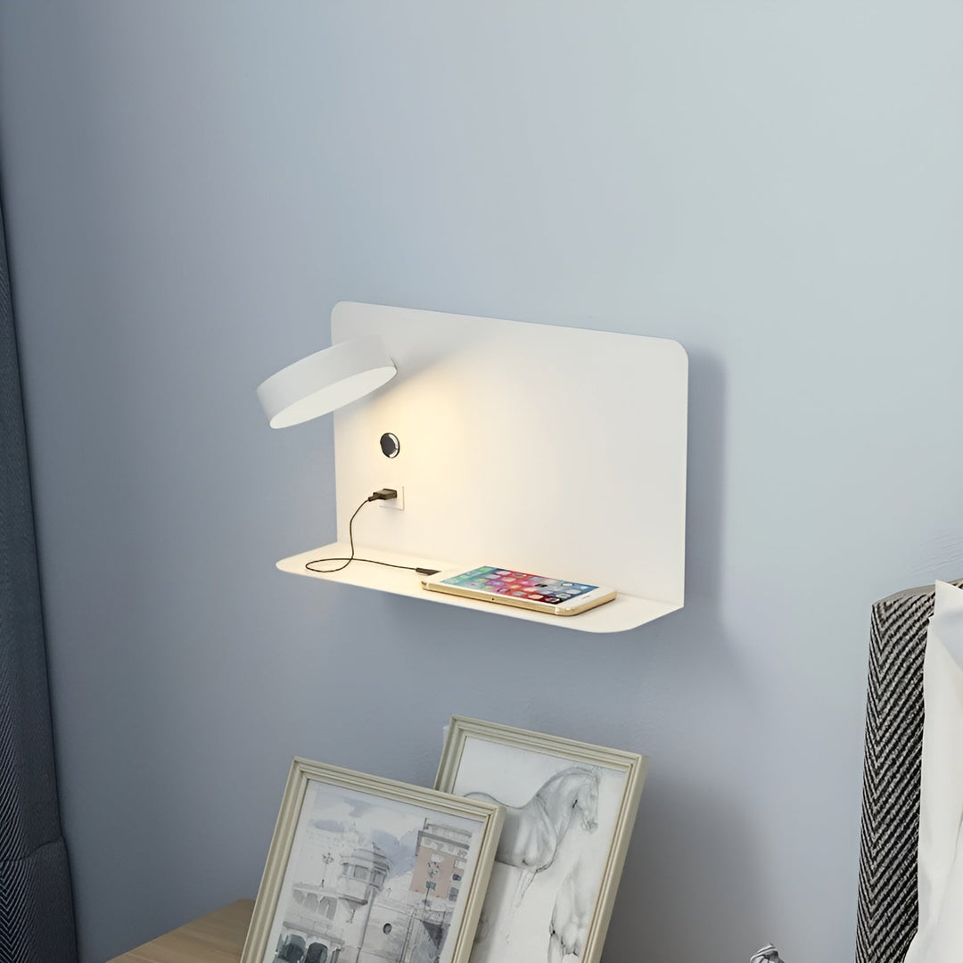 Væglampe med USB Oplader og Tre Lysfarver 2