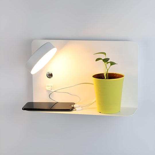 Væglampe med USB Oplader og Tre Lysfarver 3
