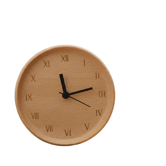Vækkeur i Bøgetræ Minimalistisk Design 0