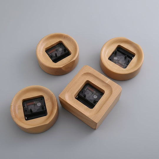 Vækkeur i Bøgetræ Minimalistisk Design 1