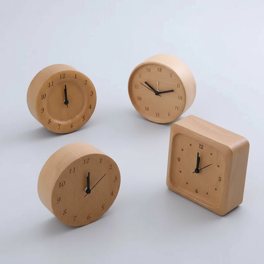 Vækkeur i Bøgetræ Minimalistisk Design 3