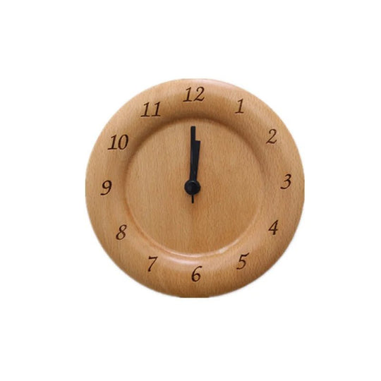 Vækkeur i Bøgetræ Minimalistisk Design 6