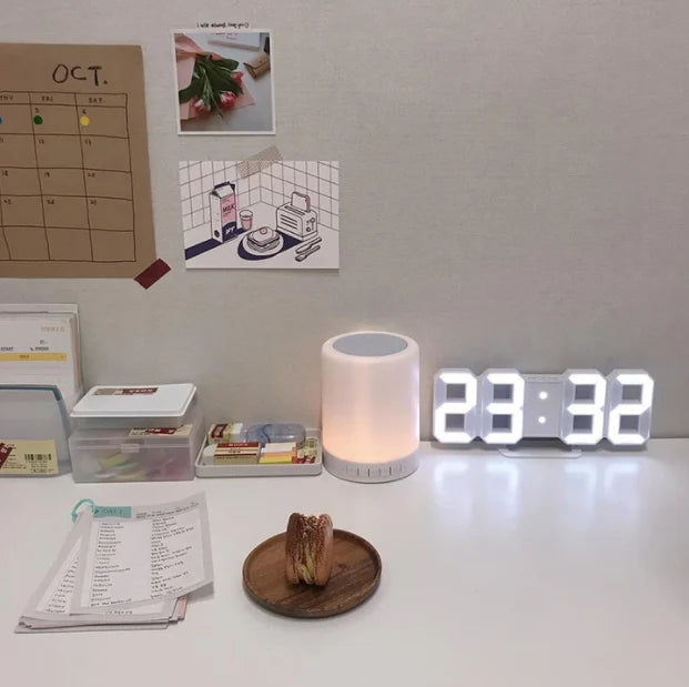 Vækkeur med Lys Digitalt Design med LED-Display til Mænd og Kvinder 5