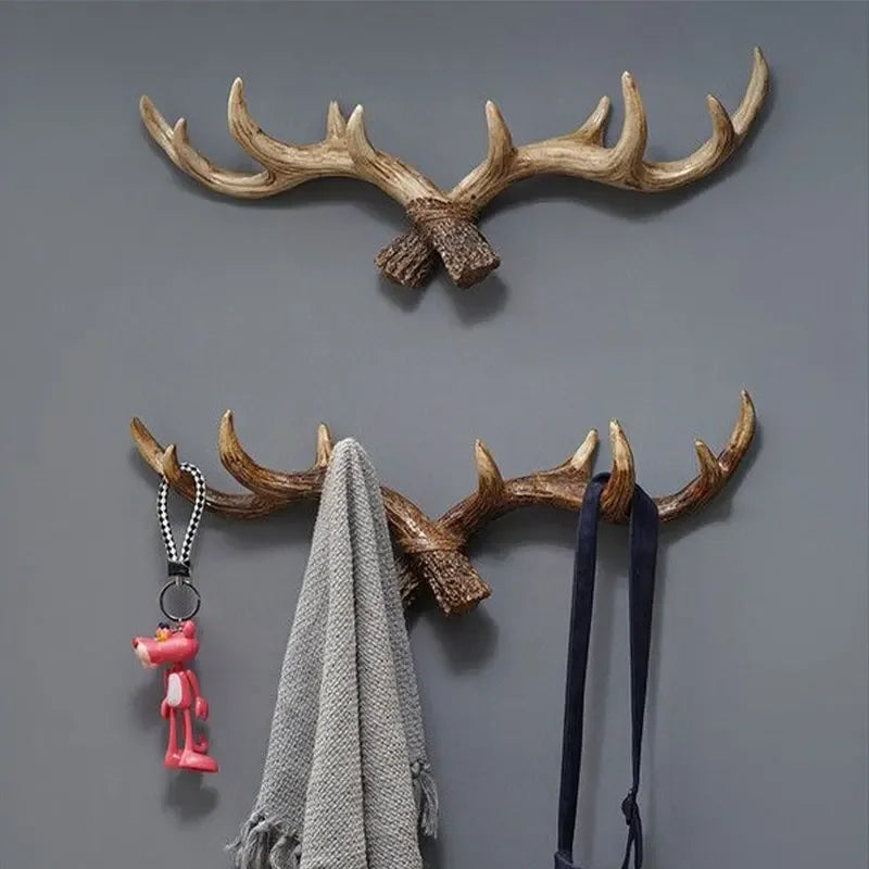 Vintage Antler Coat Rack Retro Design for Home Entryway 6