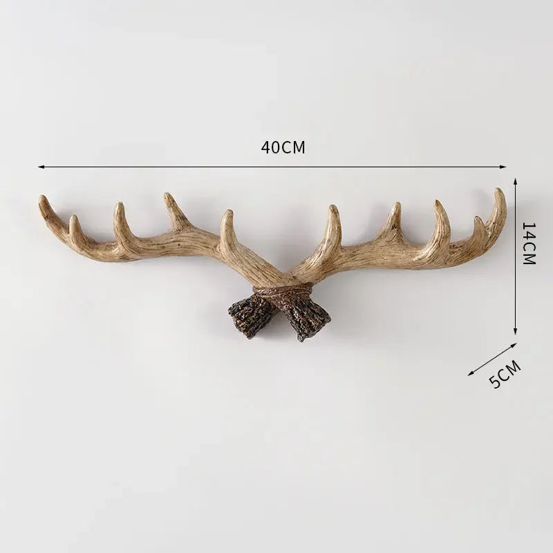 Vintage Antler Coat Rack Retro Design for Home Entryway 8