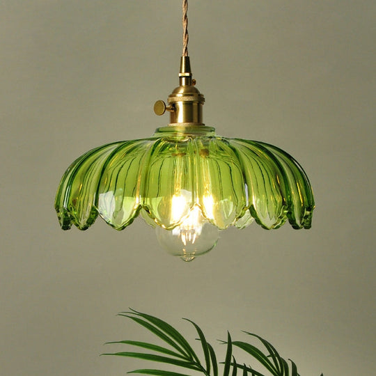 Vintage Blomsterhængende Lampe til Retro og Moderne Rum 10