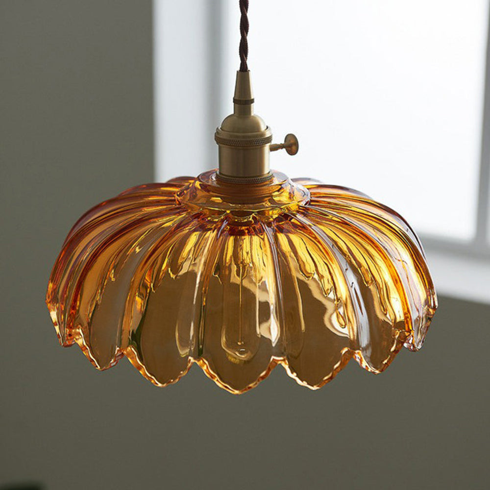 Vintage Blomsterhængende Lampe til Retro og Moderne Rum 2