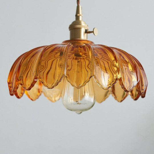 Vintage Blomsterhængende Lampe til Retro og Moderne Rum 5