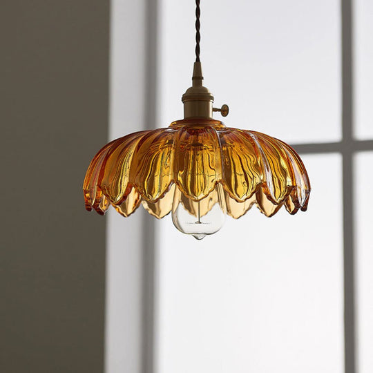 Vintage Blomsterhængende Lampe til Retro og Moderne Rum 6