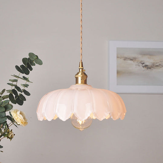 Vintage Blomsterhængende Lampe til Retro og Moderne Rum 9