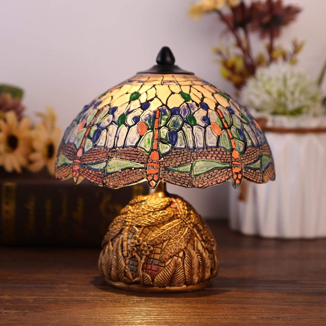 Vintage Lampe med Blomsterdesign 0