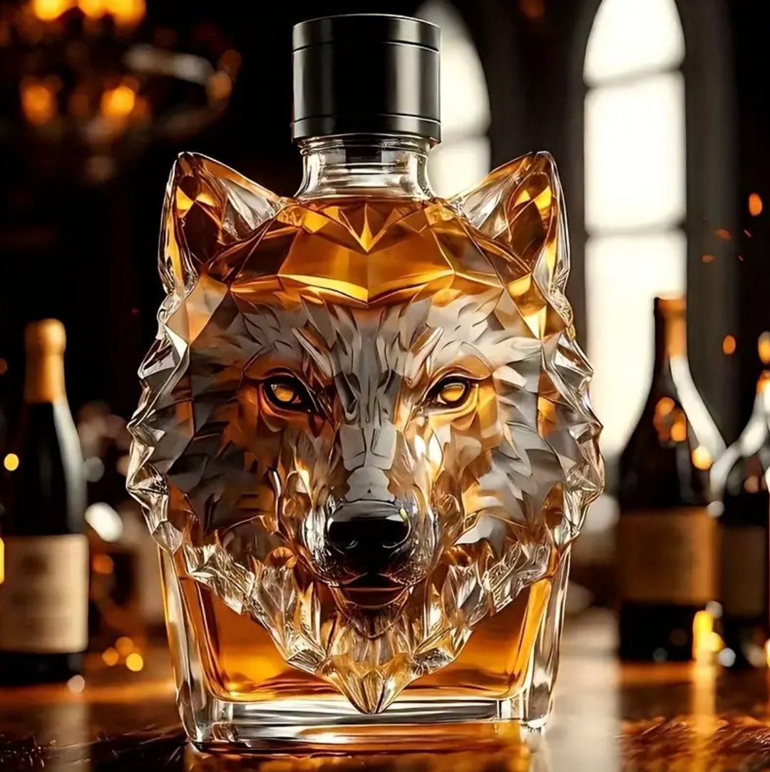 Whisky Karaffel med Ulv Design 0