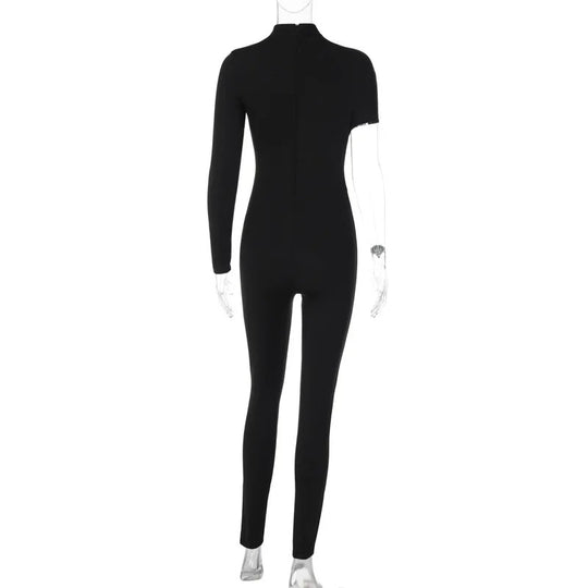 Udskåret jumpsuit med en skulder
