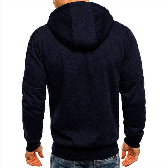 Afslappet sweatshirt med hætte til mænd