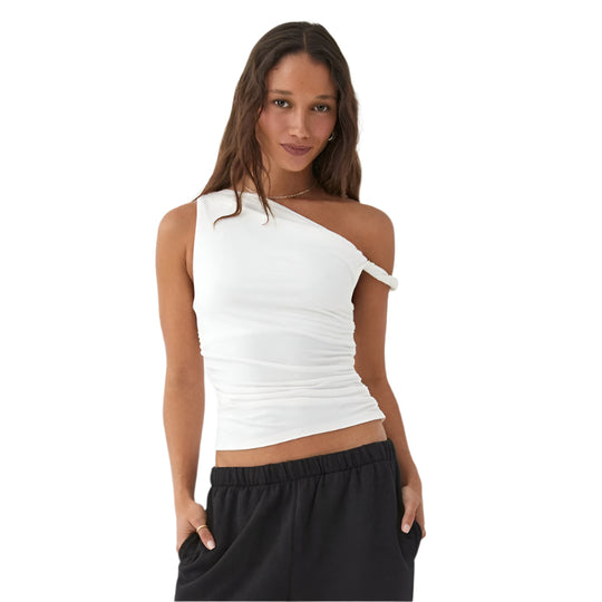 Off-shoulder crop tank top til kvinder