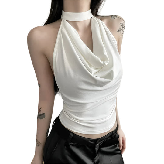Casual halterneck-top til kvinder