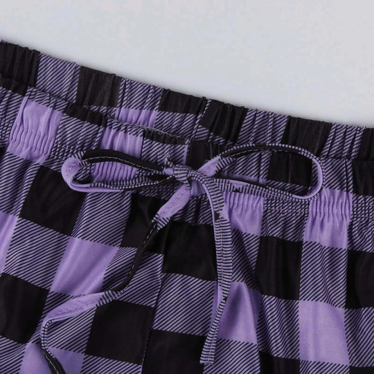 Kvinders plaidprintet pyjamas