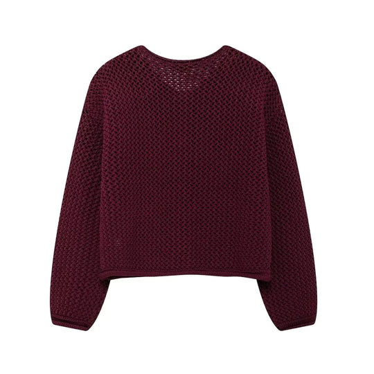 Vintage sweater cardigan til kvinder