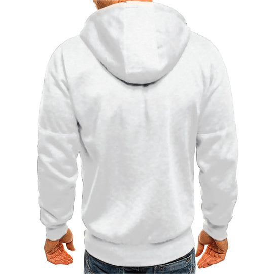 Afslappet sweatshirt med hætte til mænd