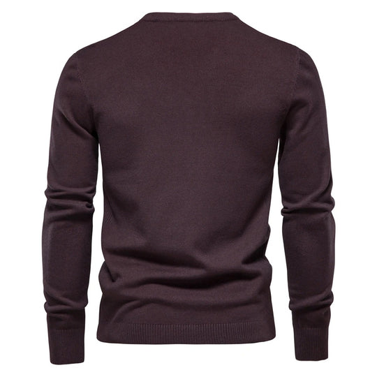 Tyk slim fit sweater til mænd