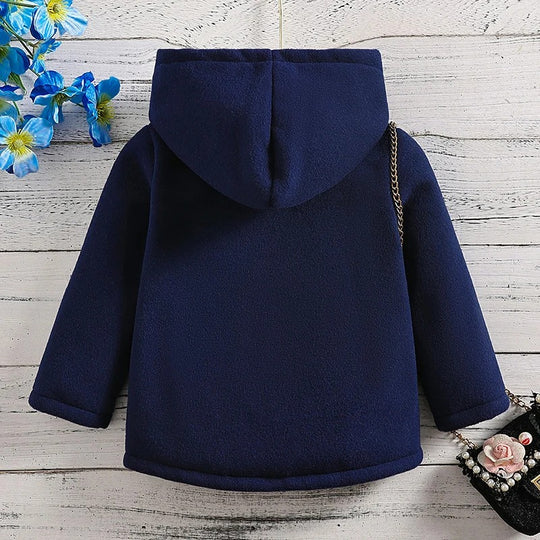 Tyk fleece vinterfrakke til piger
