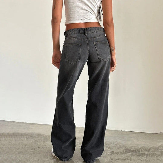 Baggy boyfriend-jeans til kvinder