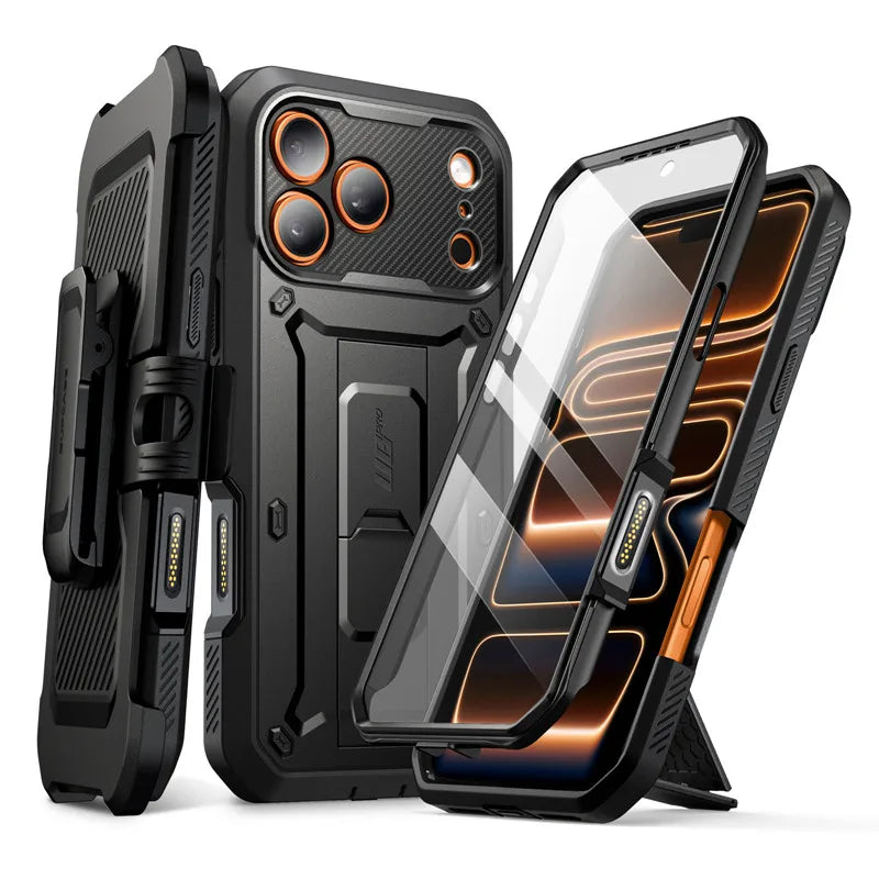 iPhone 17 Pro Max Telefoncover Robust med Indbygget Skærmbeskytter 6