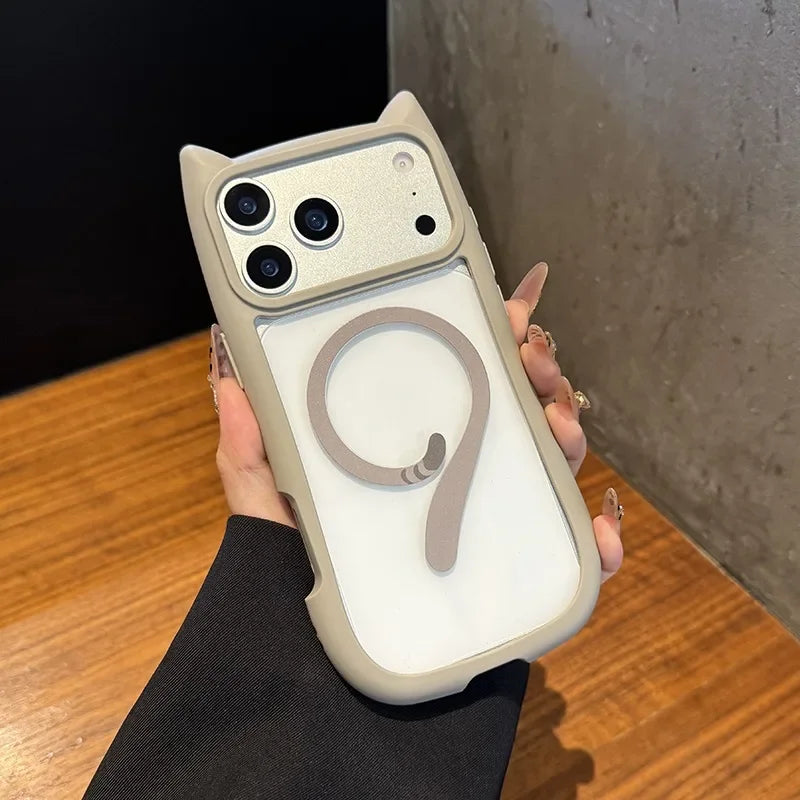 iPhone Cover med Katteører og Magsafe Funktion 6