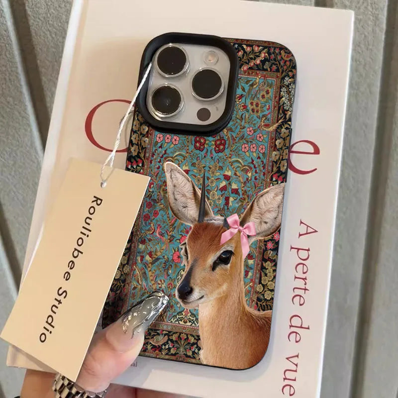 iPhone Telefoncover Vintage Blomsterdesign Stilfuldt Accessory 10