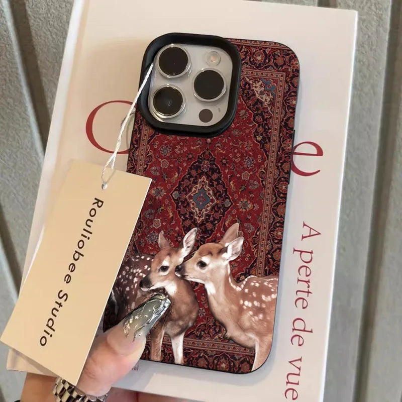 iPhone Telefoncover Vintage Blomsterdesign Stilfuldt Accessory 11